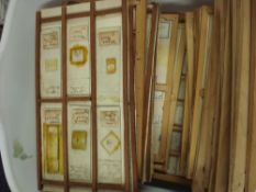 A collection of miscellaneous microscope slides:, various subject matters (a lot).
