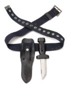 An ex Royal Navy diver's knife by Taylor, Sheffield:,