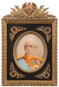 British School early 20th Century- A miniature portrait of Field Marshal Frederick Sleigh Roberts,