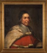 Circle of Anton Rafael Mengs [1728-1779]- Portrait of a Cardinal in velvet and ermine robes,
