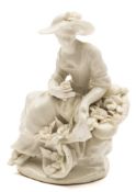 A Bow white figure emblematic of Spring: from the Rustic Seasons,