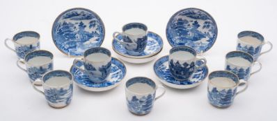 Of Samuel Taylor Coleridge Interest A set of six late 18th/early 19th Century Spode porcelain