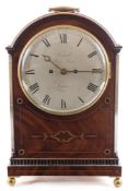 Tunnell, Fleet Street London, a Regency mahogany bracket clock: the eight-day duration,
