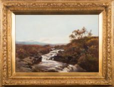 John White [1851-1933]- 'Dawn from The Hills', The East Okement at Gullever Steps,
