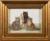 Bessie Bamber [19/20th Century]- Kittens,:- a pair,