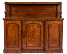 A Victorian mahogany chiffonier:,
