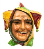 A large Royal Doulton 'Jester' wall mask: HN1630 designed by Harry Fenton,