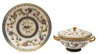 A French porcelain écuelle,