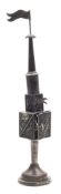 A Judaica silver spice tower,