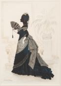 * Marcelle Dorothy Shears [1926-1997]- Officer of The French Guard, circa 1690; A Ball Gown,