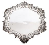 A William IV Irish silver salver, maker William Nolan, Dublin,