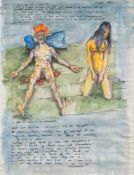 Robert O Lenkiewicz [1941-2002]- Aesthetic Note, March 1977- I am ill now - but a mere cold ...