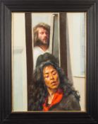 * Robert O. Lenkiewicz [1941-2002]- The Painter with Myriam,:- Project 10.