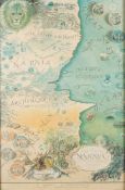 NARNIA : A Map of Narnia and the surrounding countries created by Pauline Baynes,