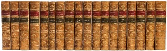 COOPER, J.F - Novels : 18 vols, half calf rubbed, 8vo, Routledge, no date.