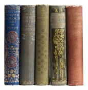 ALLINGHAM, Helen - Happy England : 81 plates, org. cloth worn on the spine, 4to, 1909.