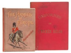 ANON - Uniforms of the Belgian Army : 12 chromo-lithograph plates, cloth, 4to, Kiessling, Brussels,