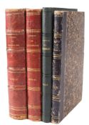 JOURNAL DES DEMOISELLES : 4 vols, 76 hand coloured plates, various bindings, 4to, 1889,1894,1894-95,