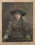 G F SCHMIDT after Rembrandt [18th Century] - La Juive Fiancee,:- an engraving,