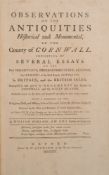 BORLASE, William - Observations on the Antiquities Historical and Monumental,