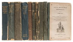 GUY'S HOSPITAL : Reports 10 vols, a broken run 1839-1884.