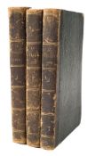 LE FOLLET, Courrier des Salons : 3 vols, 125 hand coloured plates, half calf, 8vo,