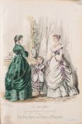 ENGLISHWOMAN'S DOMESTIC MAGAZINE : plate volume only consisting of 32 hand coloured large format