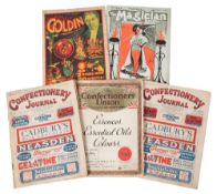 CONFECTIONERY : 2 copies of the Confectionery Journal (1933), one copy of the Confectioners' Union.