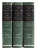BARTH, Dr Heinrich - Travels and Discoveries in North and Central Africa : etc, 3 vols, illust, org.