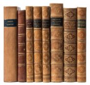 JOWETT, B - The Republic of Plato : full calf, 8vo, Oxford, 1888. With 7 leather bound books.