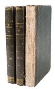JOURNAL DES DEMOISELLES : 3 vols, 5 hand coloured plates + uncoloured plates,