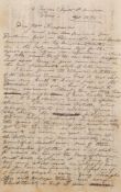 WITHDRAWN SIEGE OF PARIS : manuscript letter sent by balloon during the Siege of Paris,
