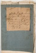 French legal manuscript : 25 leaves, folio, dated 1708.