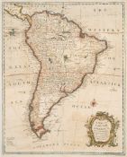 SEALE, R. W - A Map of South America : hand coloured map, 470 x 380 mm, 18th cent.