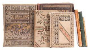 SCRAP ALBUMS : An album of Cruickshank illustrations mainly from the Comic Almanac, c1840s.