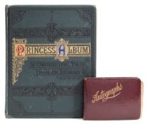 AUTOGRAPH ALBUM : Actors, musicians, statesmen, men of the day - cut signatures and letters,