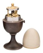 An Elizabeth II silver novelty egg, maker Anthony Elson, London,