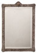 An Edward VII silver framed mirror, maker James Deakin & Sons, Chester,