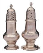 A George III silver pepperette, maker Thomas & Jabez Daniell, London,