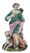A Continental 'dated' figure of Diana,