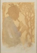 Thomas Cooper Gotch [1854-1931]- The Piper; a boy playing a flute,:- signed with initials,