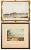 J E Dessiou [19th Century]- West View of Torquay,:- aquatint,