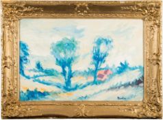 * Ronald Ossory Dunlop [1894-1973]- Landscape with farm buildings,