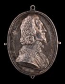 A Charles I silver Royalist badge,