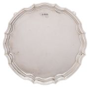 A George V silver salver, maker John & William Deakin, Sheffield,