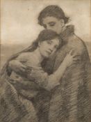 Thomas Cooper Gotch [1854-1931]- The Reunion' (Young Lovers),:- circa 1907,