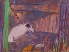 * Ben Hartley ]1933-1996]- Elevenses,:- signed top left gouache on paper 43 x 58cm. * Provenance.