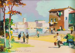 * Charles Robert D'Oyly John [1906-1993]- Cap d'Antibes, French Riviera; St Paul de Venice,