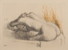 After Edgar Degas- Untitled; female nude in a bath tub,