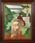 * Joseph Smedley [1922-2016]- In The Park,:- signed, oil on board 50 x 38cm.